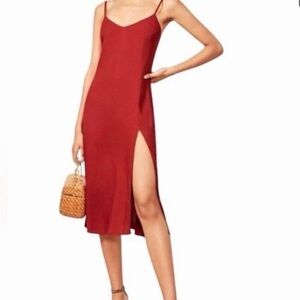 Reformation Crimini Dress in Red